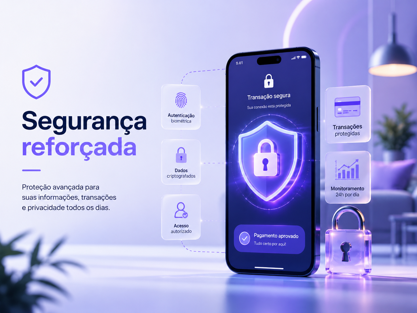 Segurança reforçada no VIVÃO Pay