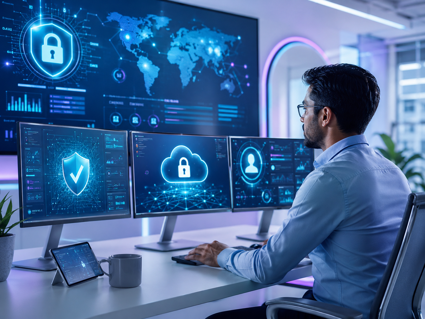 Central de monitoramento de ameaças digitais