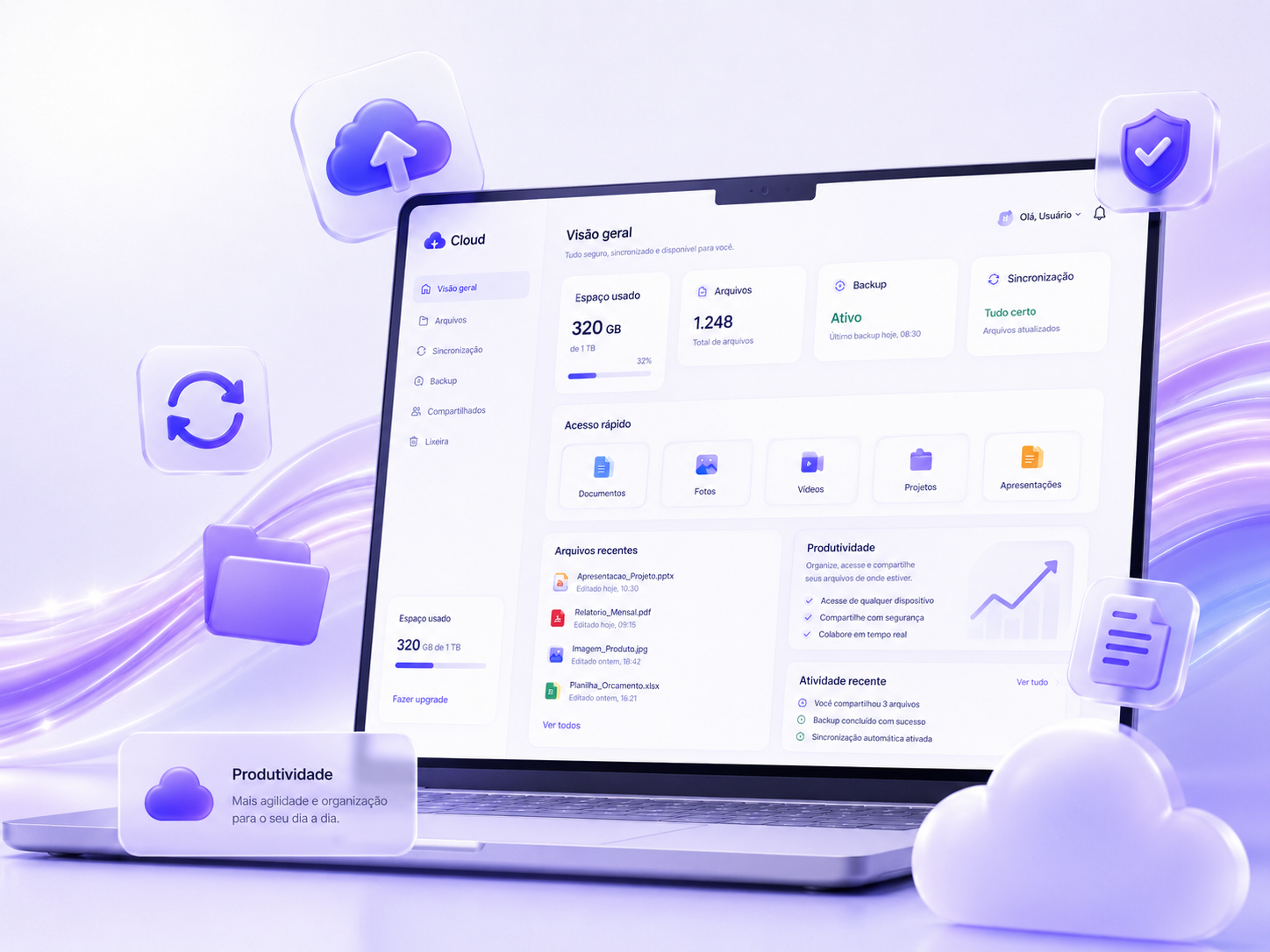 Cloud, backup e produtividade