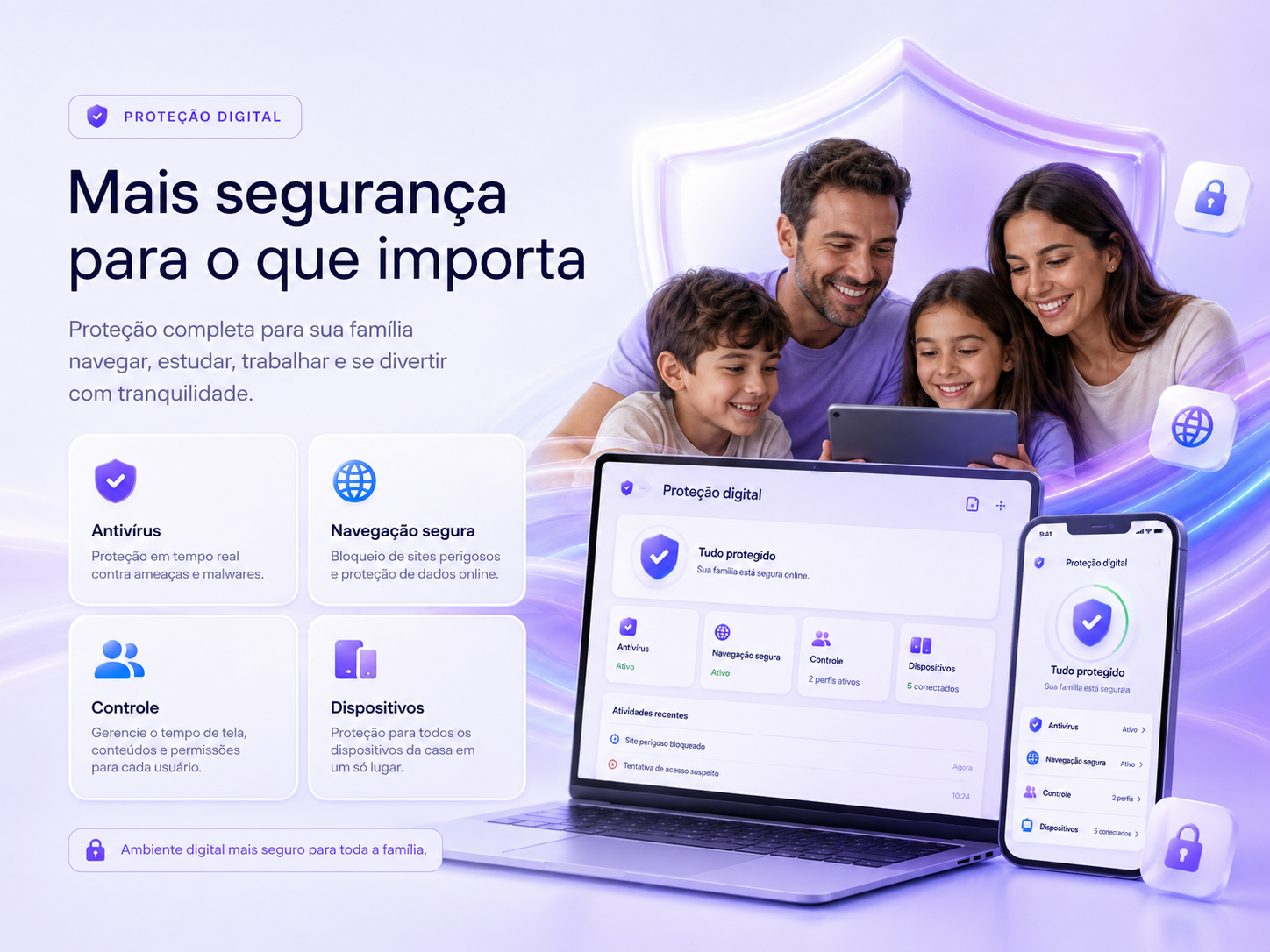 Proteção digital para a família